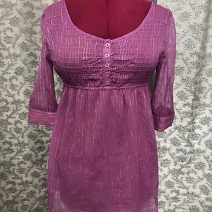 New Recruit maternity shirt size small purple